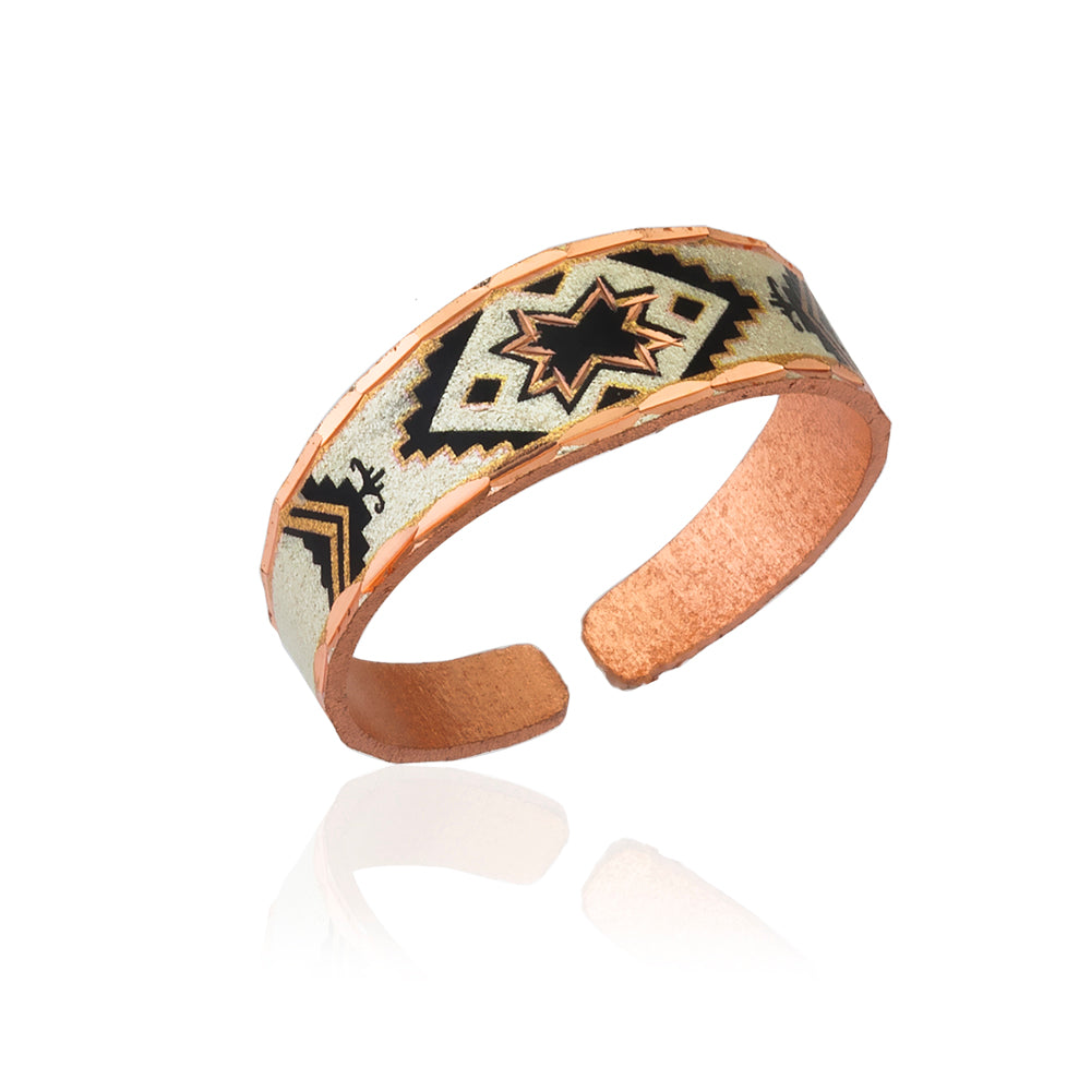 Southwestern star handmade adjustable ring
