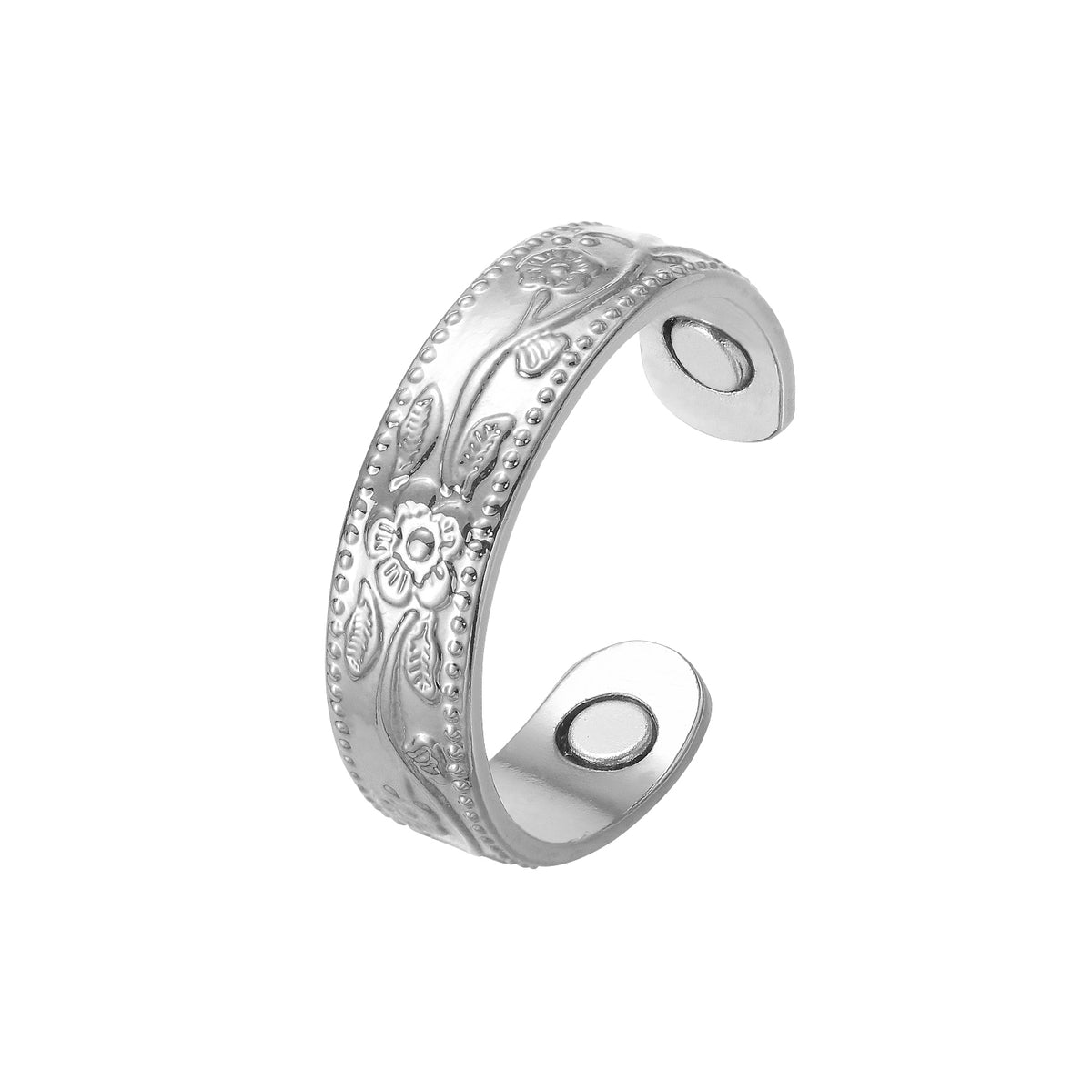 Copper silver plated magnetic arthritis therapetiuc ring