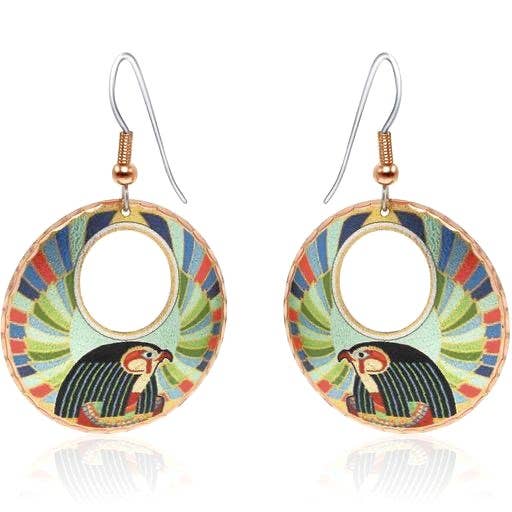 Ancient Egyptian Horus God of Sky Earrings