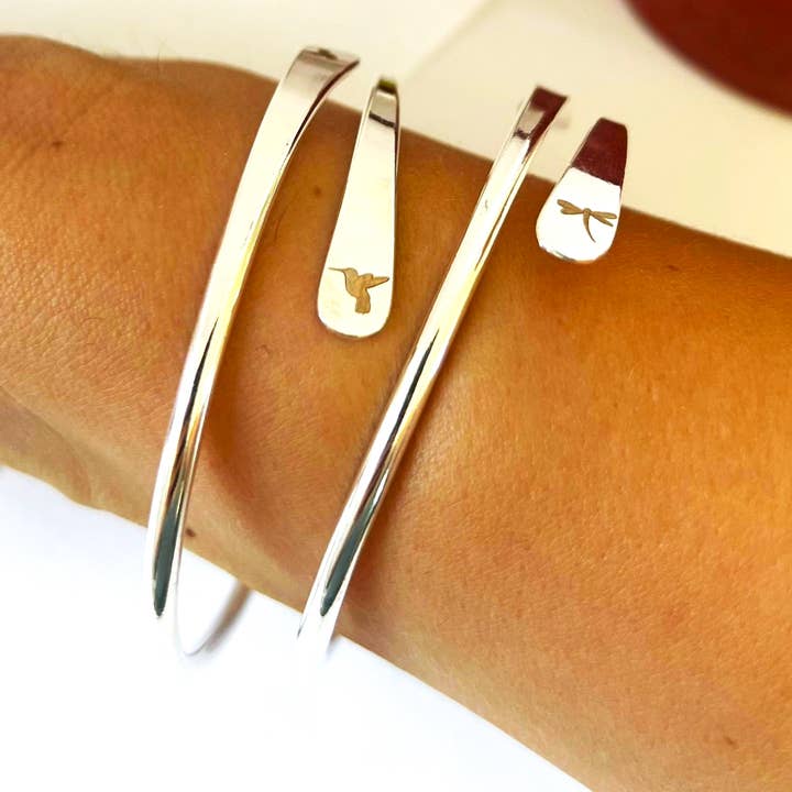 925 Sterling silver plated  dragonfly bracelet