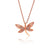 DRAGONFLY Rose gold  Necklace