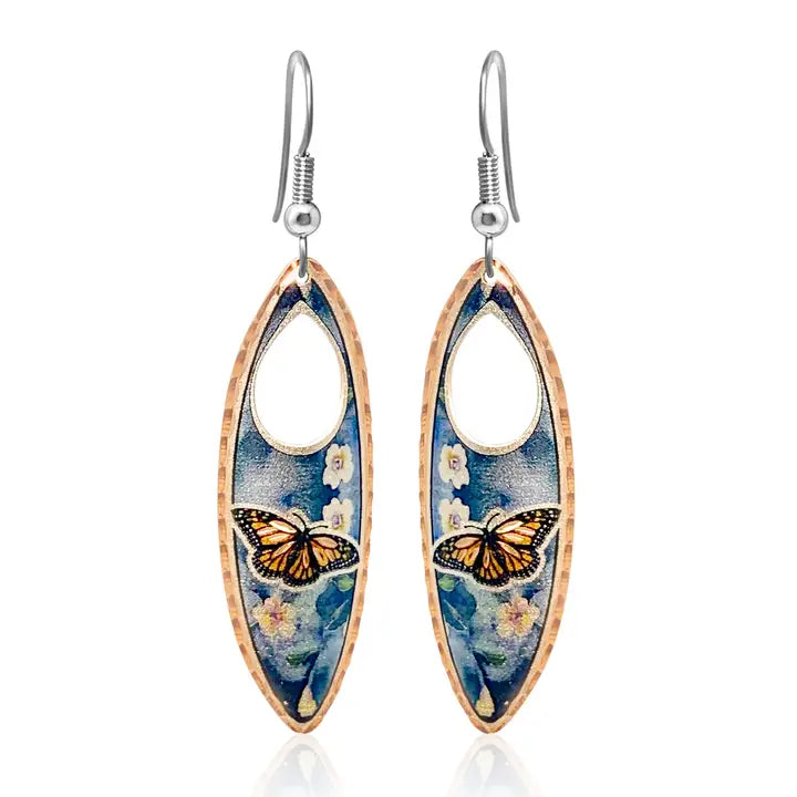 Teardrop Unique Butterfly Earrings