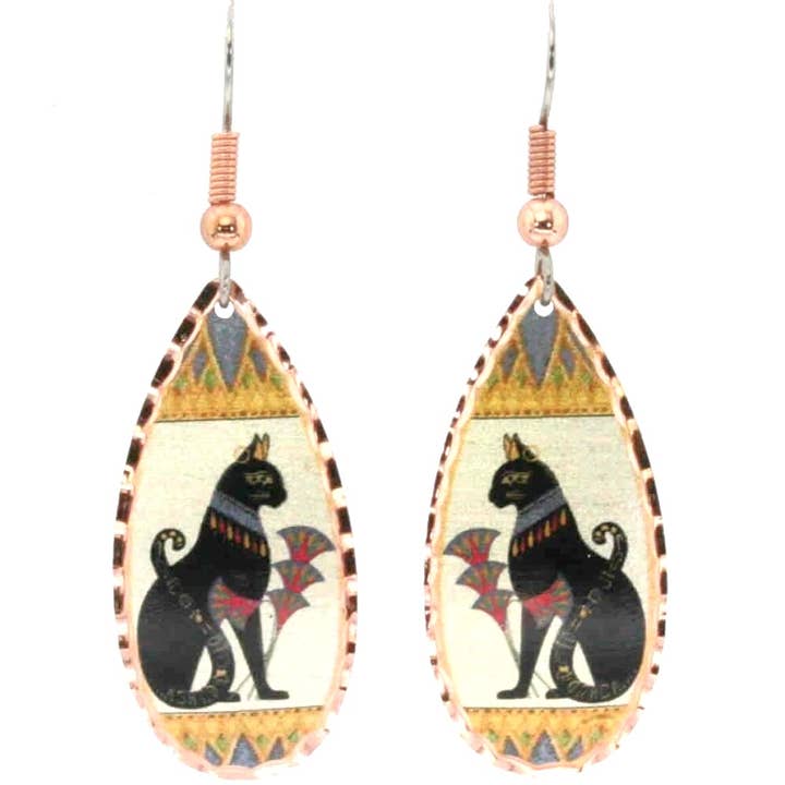 Ancient Egyptian Cat Earrings