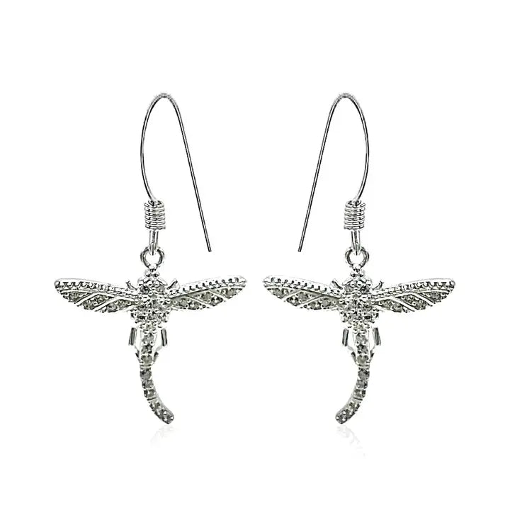 sterling   dragonfly  design   Earrings