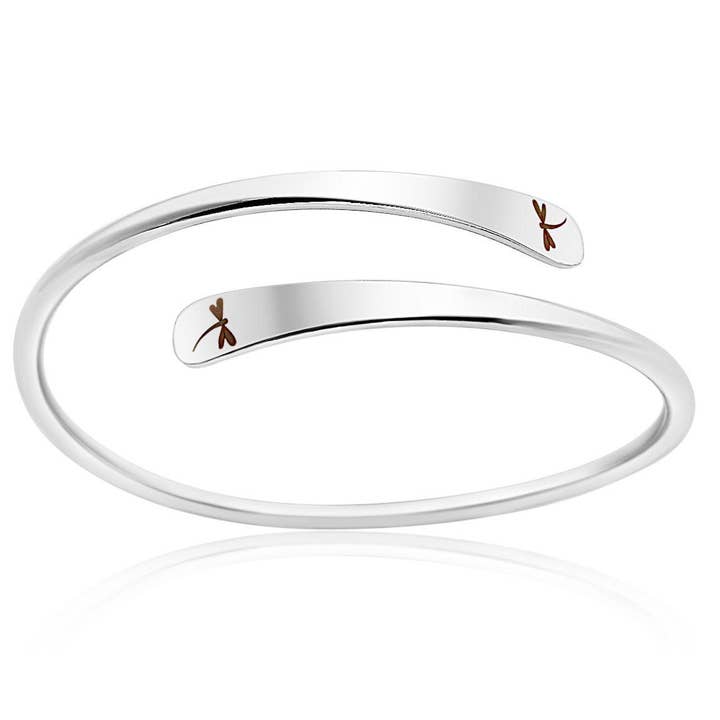 925 Sterling silver plated  dragonfly bracelet