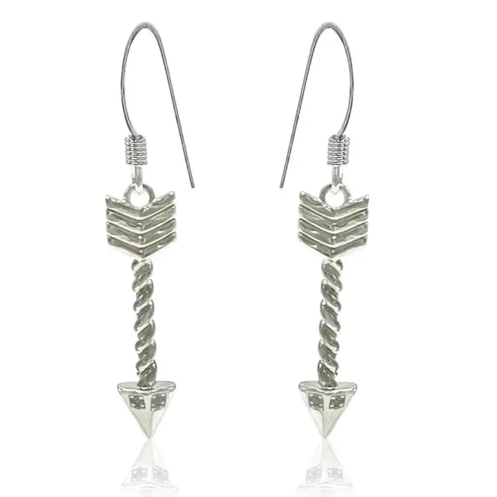 Sterling Silver Arrow design  Earrings