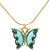 Green color  Butterfly Necklaces