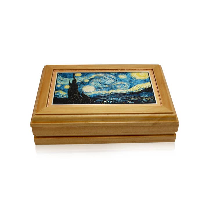 Wooden Box Van Gogh Starry Night