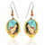 3D Colorful Cut Out Cat Earrings