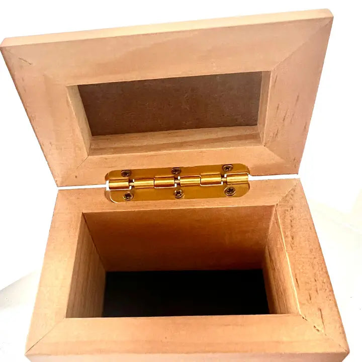 Wooden Keepsake  Box Yin Yang