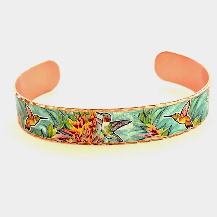 Hummingbird Cuff Bracelet