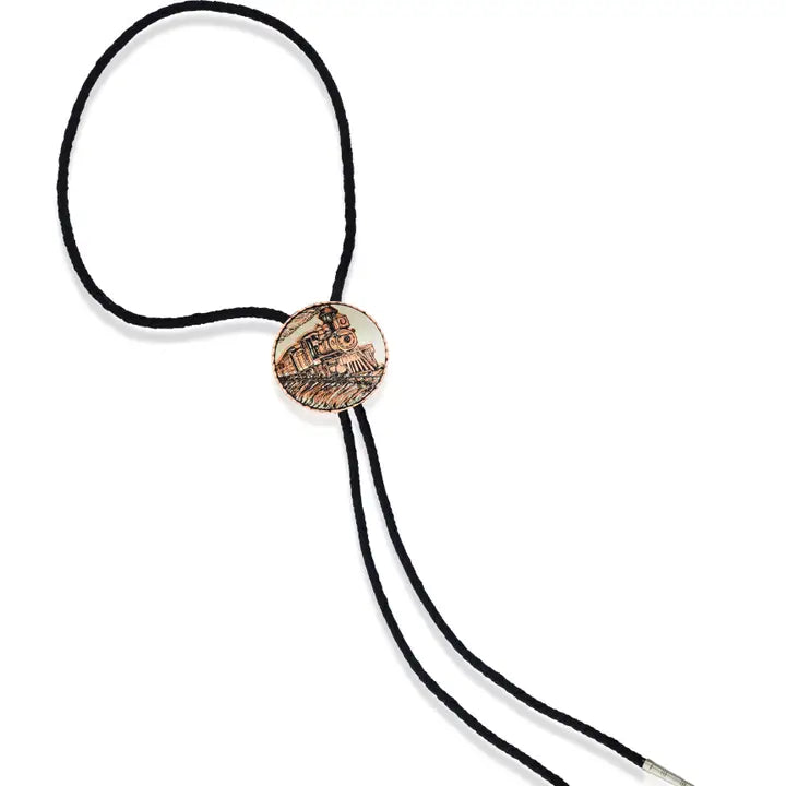 Steam Train Bolo Tie