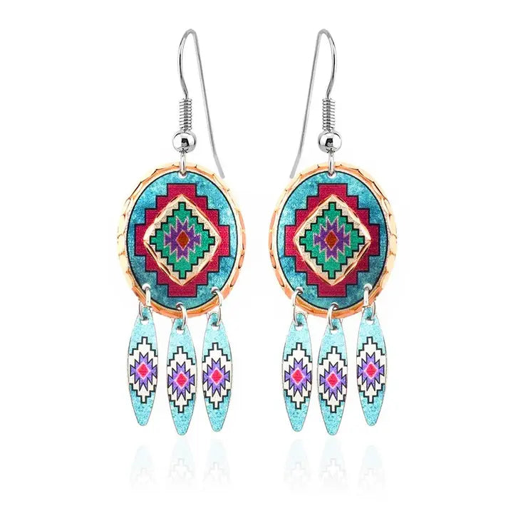 Dangle Colorful SW Native Earrings