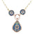 Blue Flower design necklace