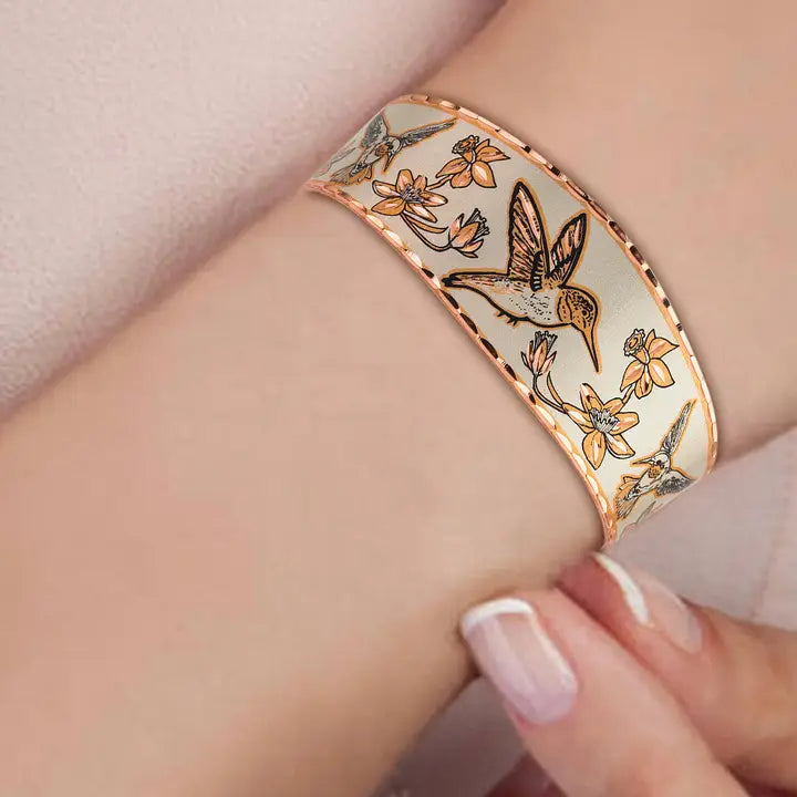 Hummingbird design  adjustable Bracelet