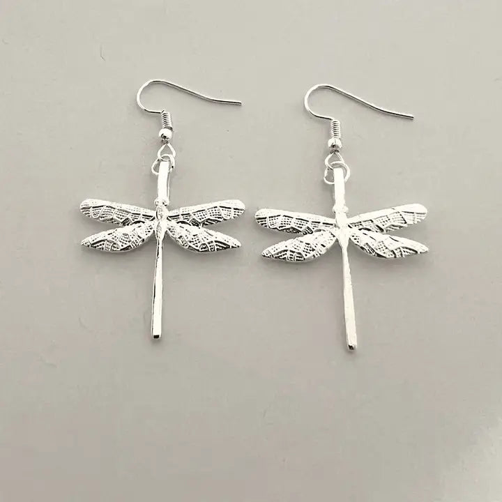 925 silver plated   Dragonfly Earrings