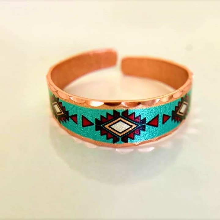 Aquamarine Color western Rings