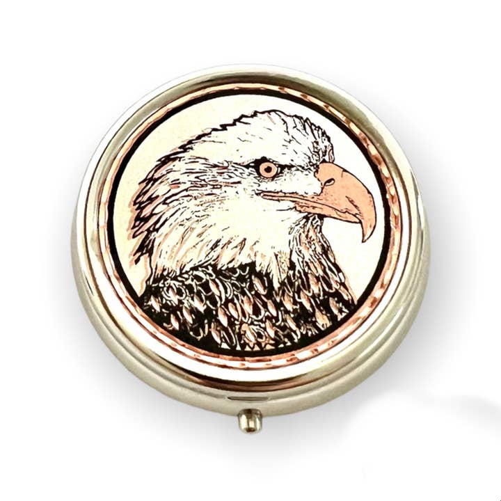 American Bald Eagle Pill Box