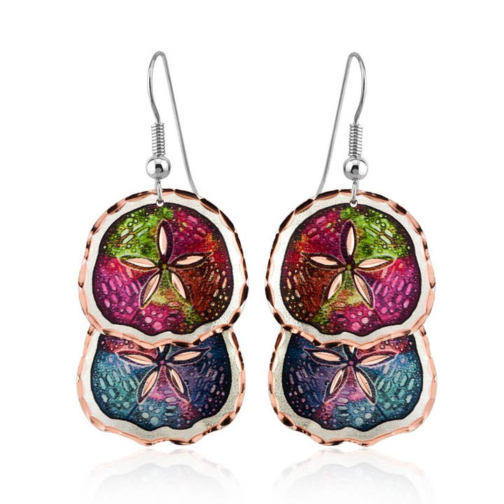 Dangle Sand Dollar Earrings