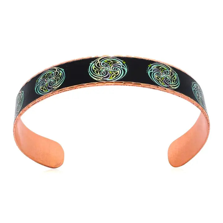 Copper Celtic style  Irish Adjustable  Bracelet