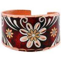 Burgundy Flower Ring RF-05