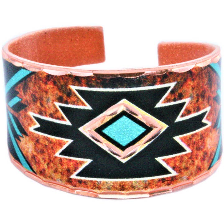 Burgundy turquoise western American rings RC-715
