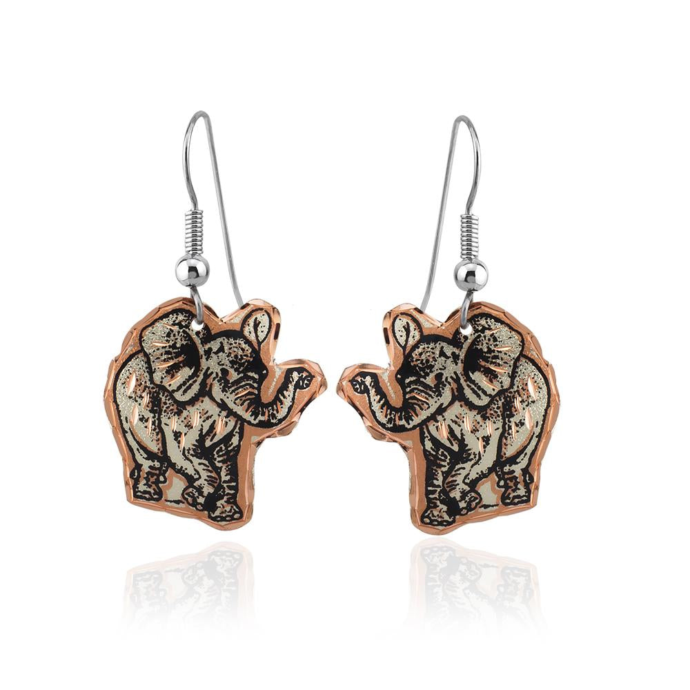 Elephant design earrings