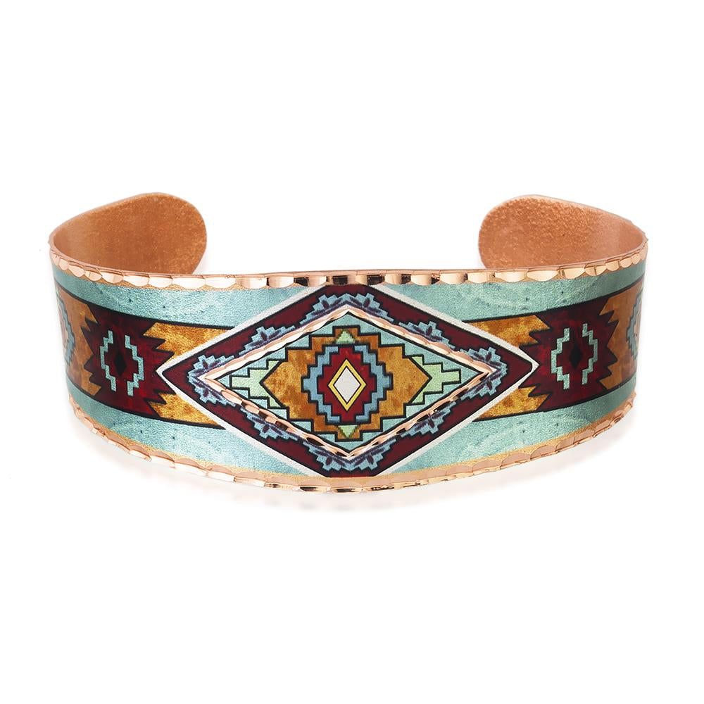 Colorful southwestern native design bracelet