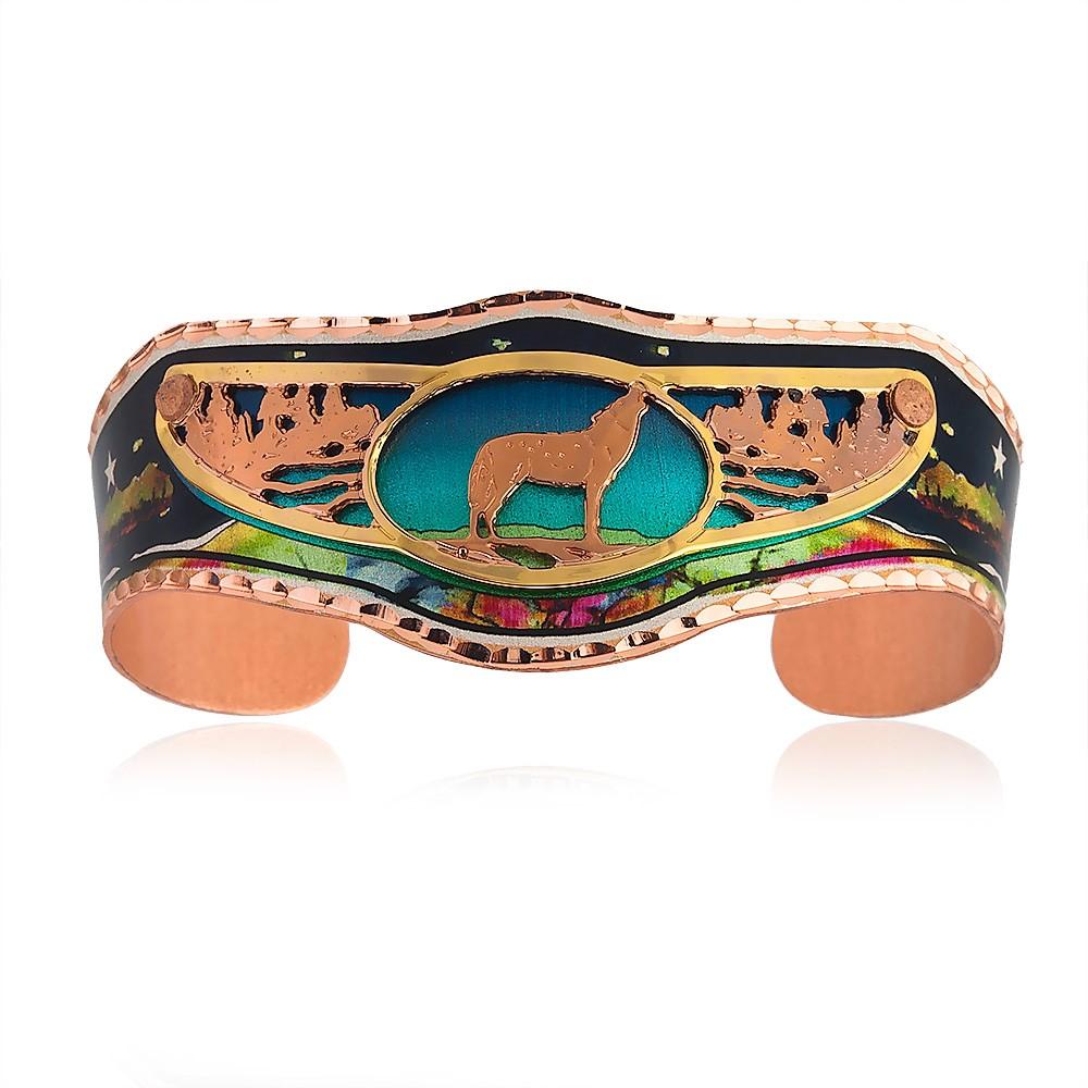 Wolf design 3D bracelet