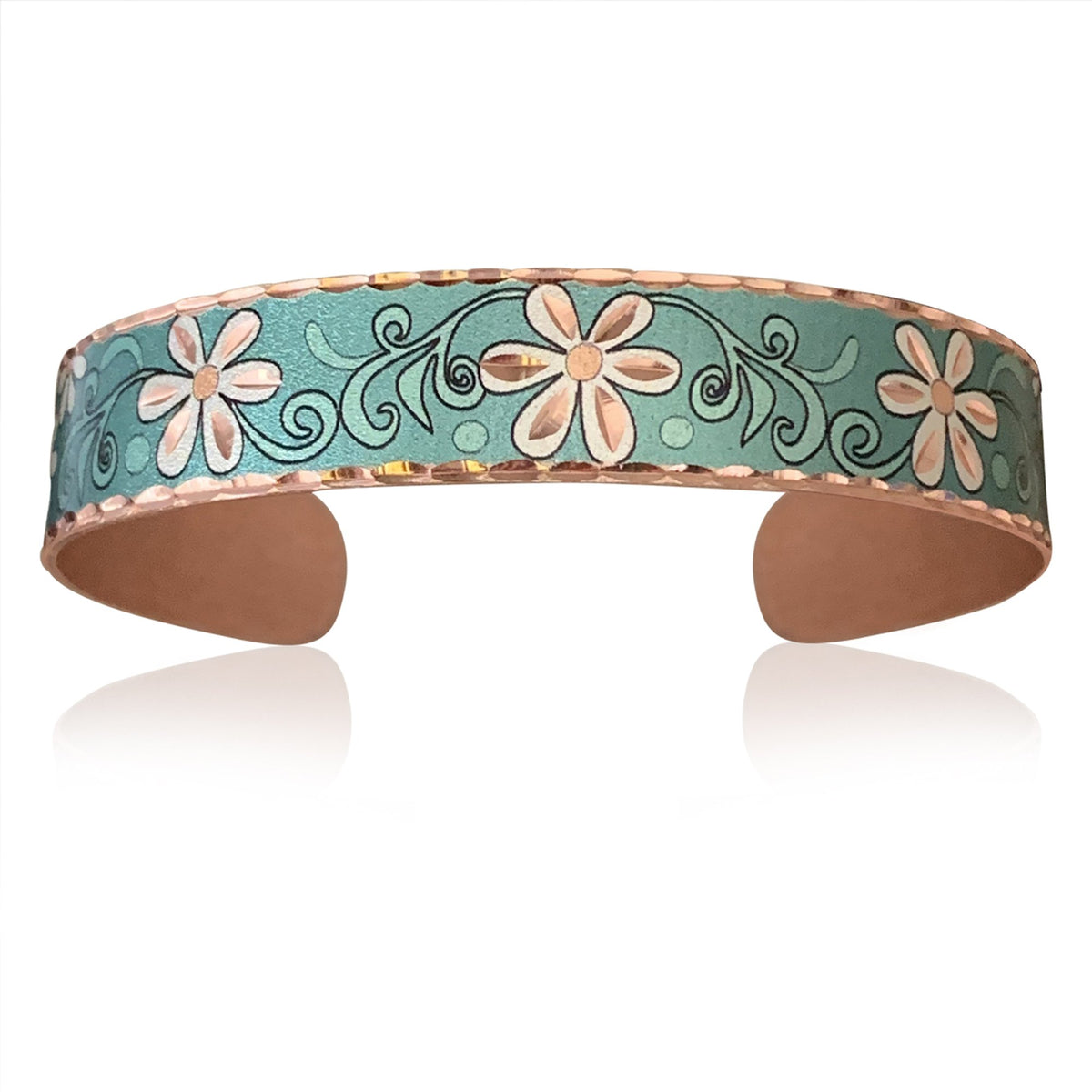 Light green flower design bracelet