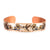 Hummingbird design narrow style copper adjustable bracelet
