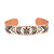 Narrow style turtle design handmade copper adjustable bracelet