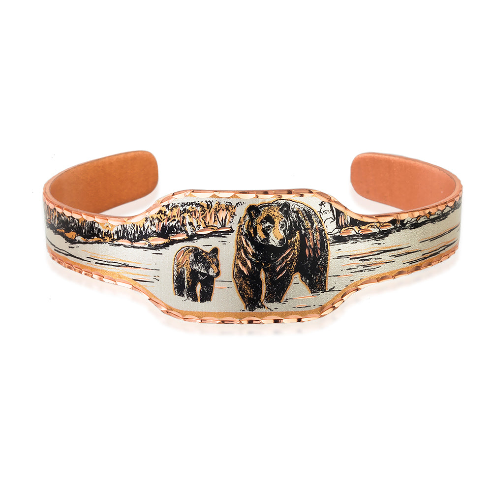 Black bear watch style bracelet