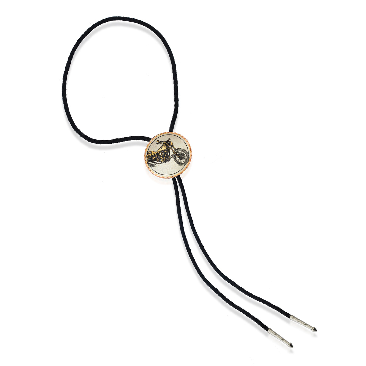 Harley design bolo tie