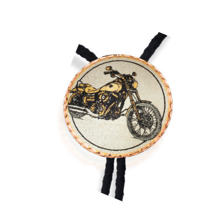 Harley design bolo tie