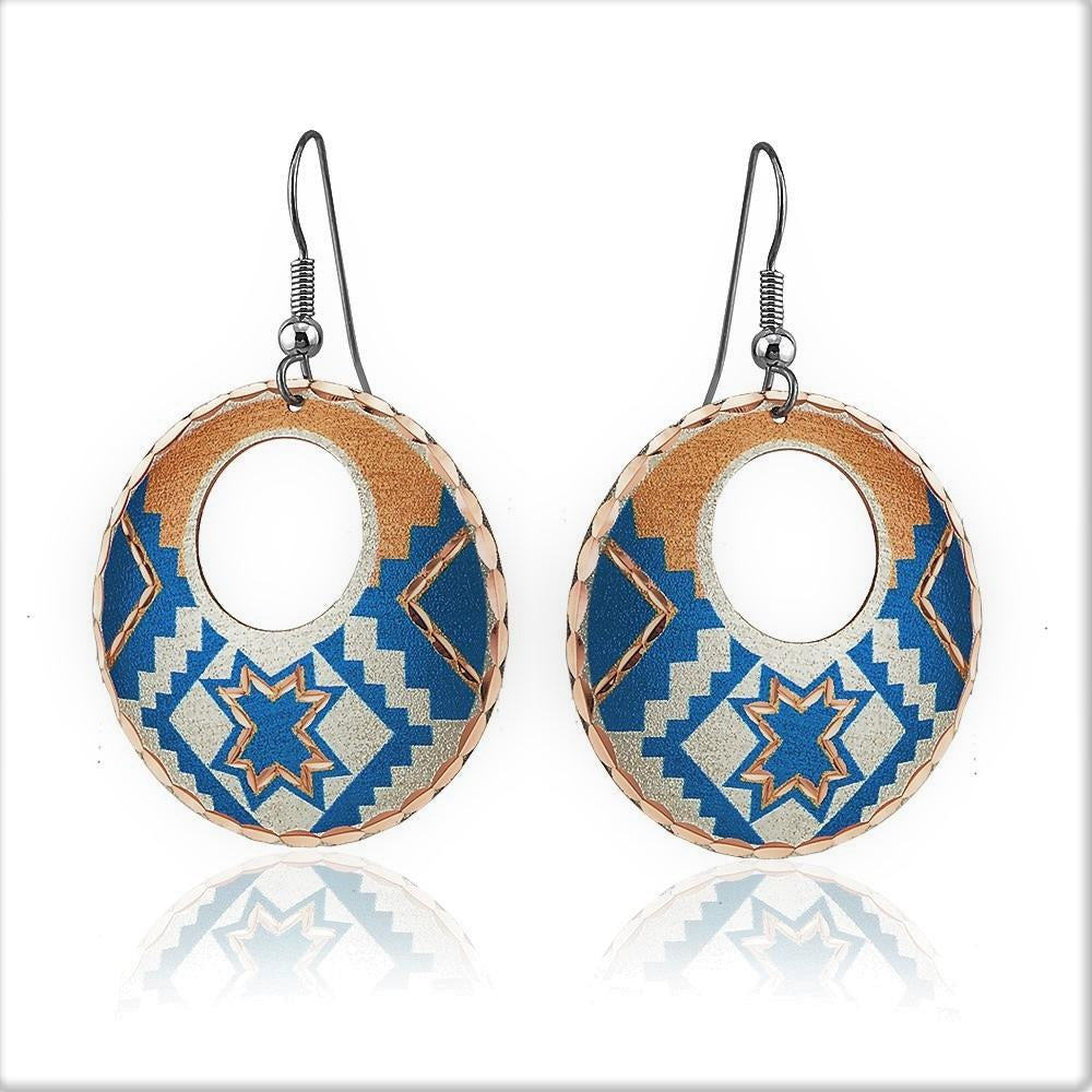 Southwestern star earrings