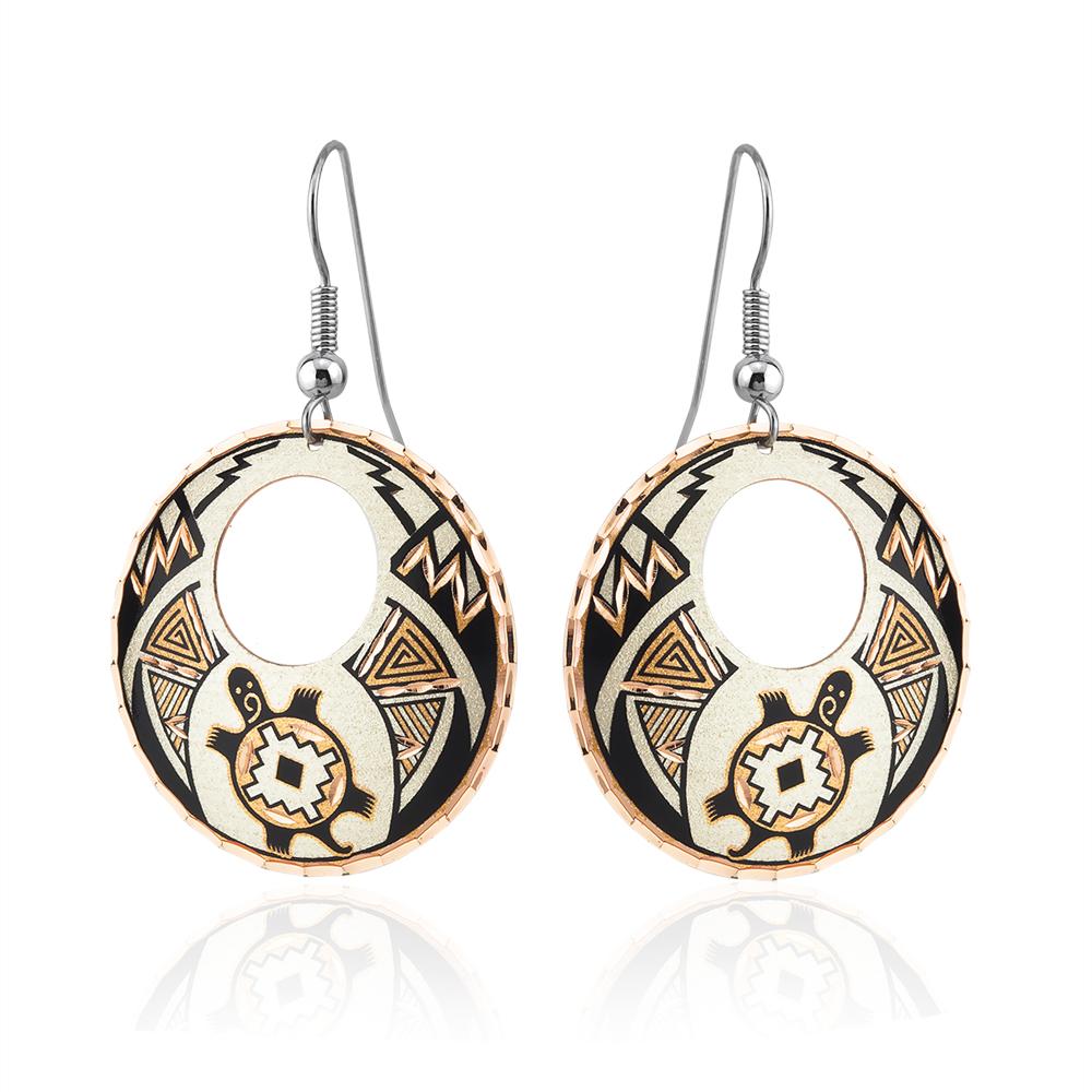 Turtle design earrings