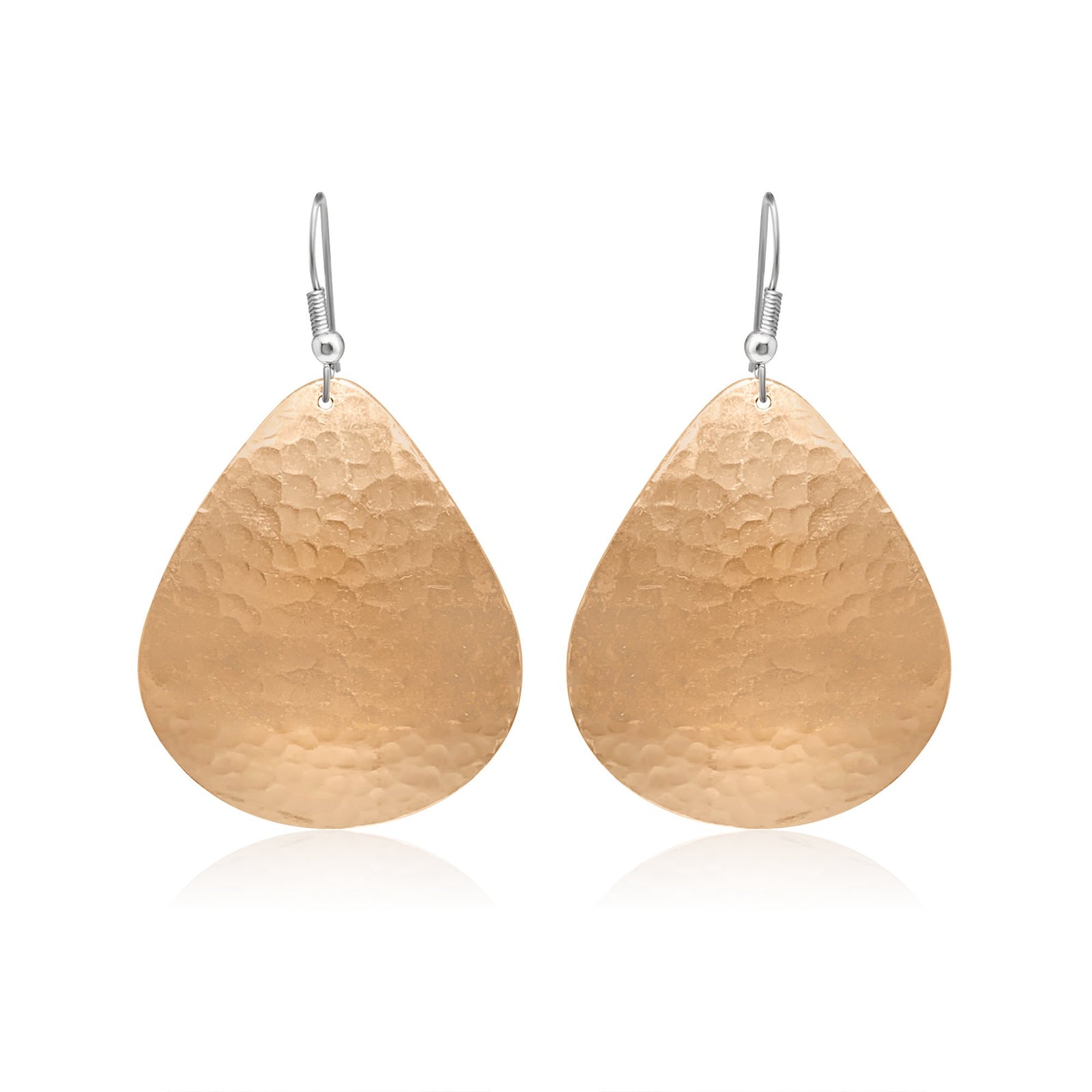 Oval design plain earrings