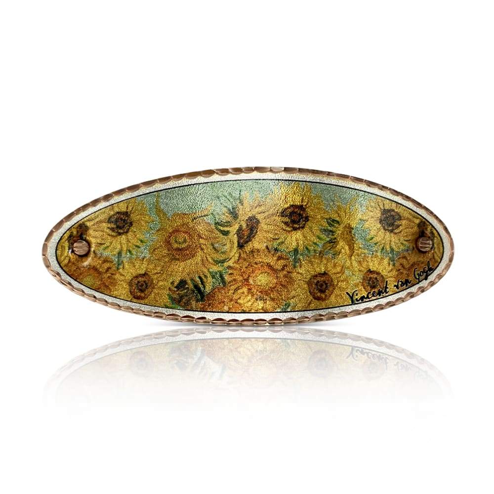 Van Gogh Sun Flowers design hair clip