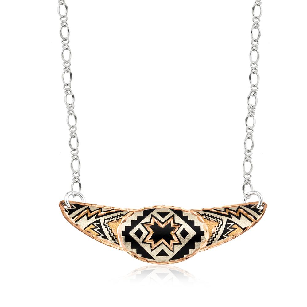 Southwestern star design handmade adjustable copper choker