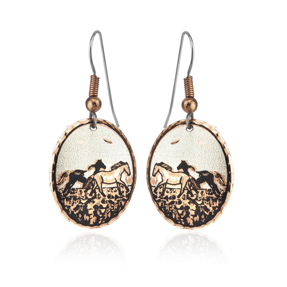 Wild horses earrings