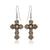 Cross design earrings