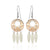Silver floral design earrings