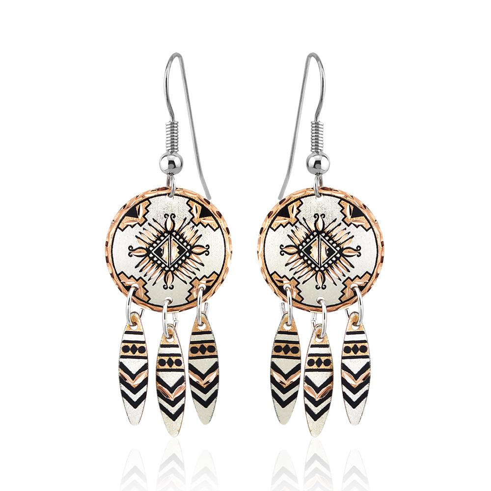 Southwestern starburst design earrings
