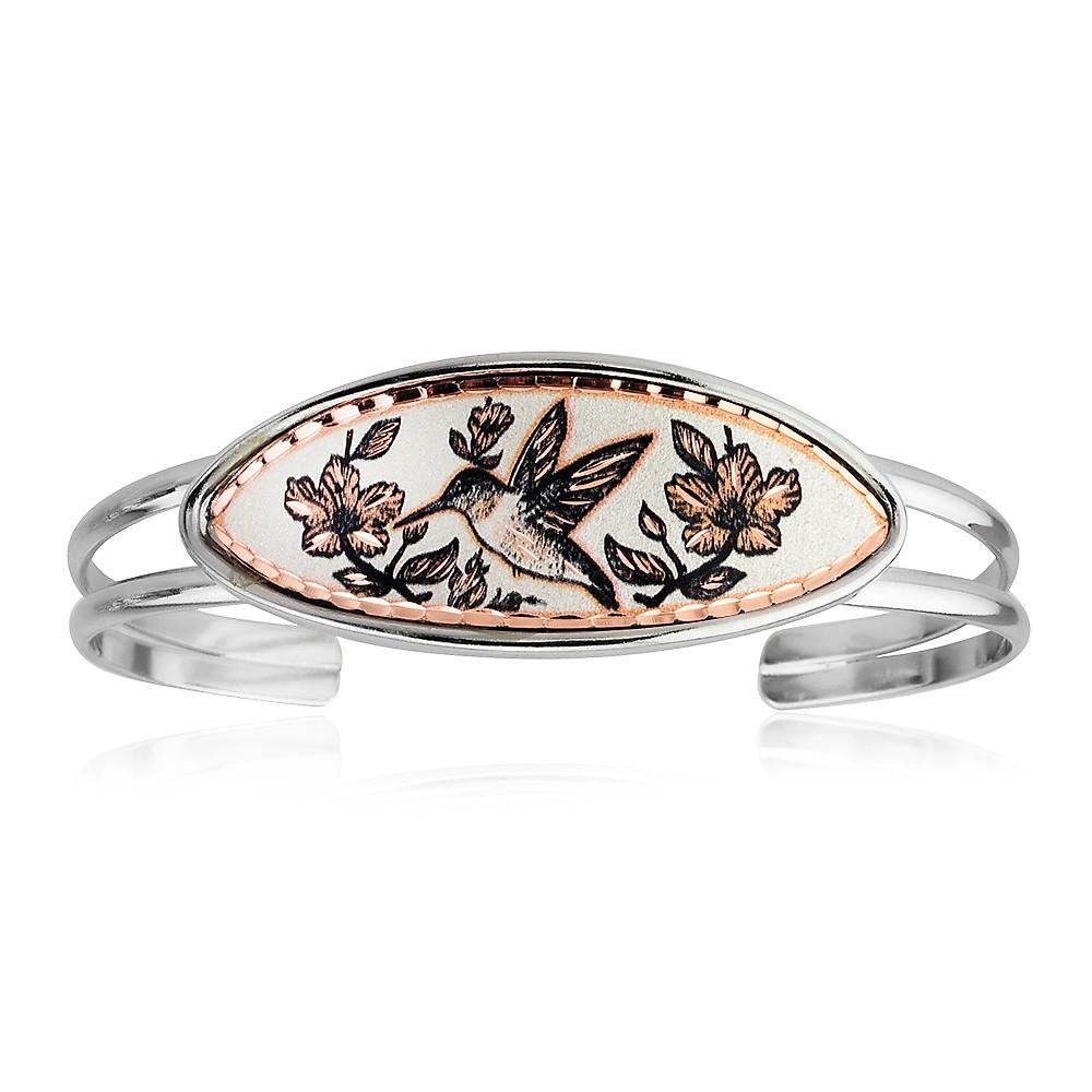 Hummingbird design wire bracelet