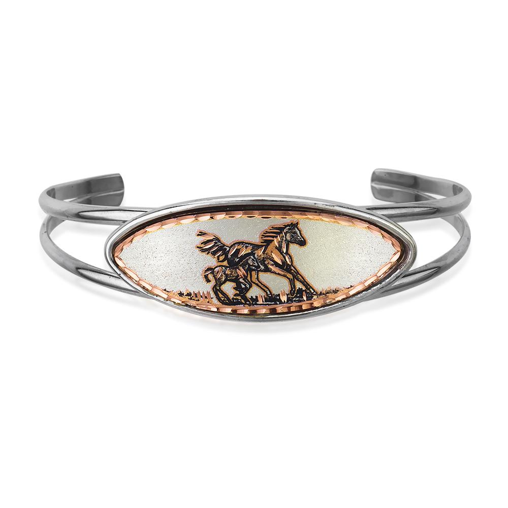 Horse design wire bracelet