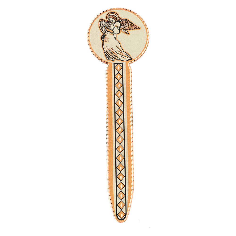Angel design copper handmade bookmark
