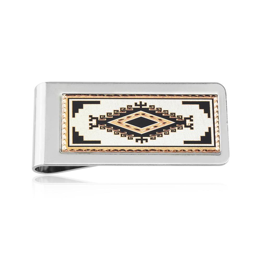 Southwestern native design handmade copper money clip