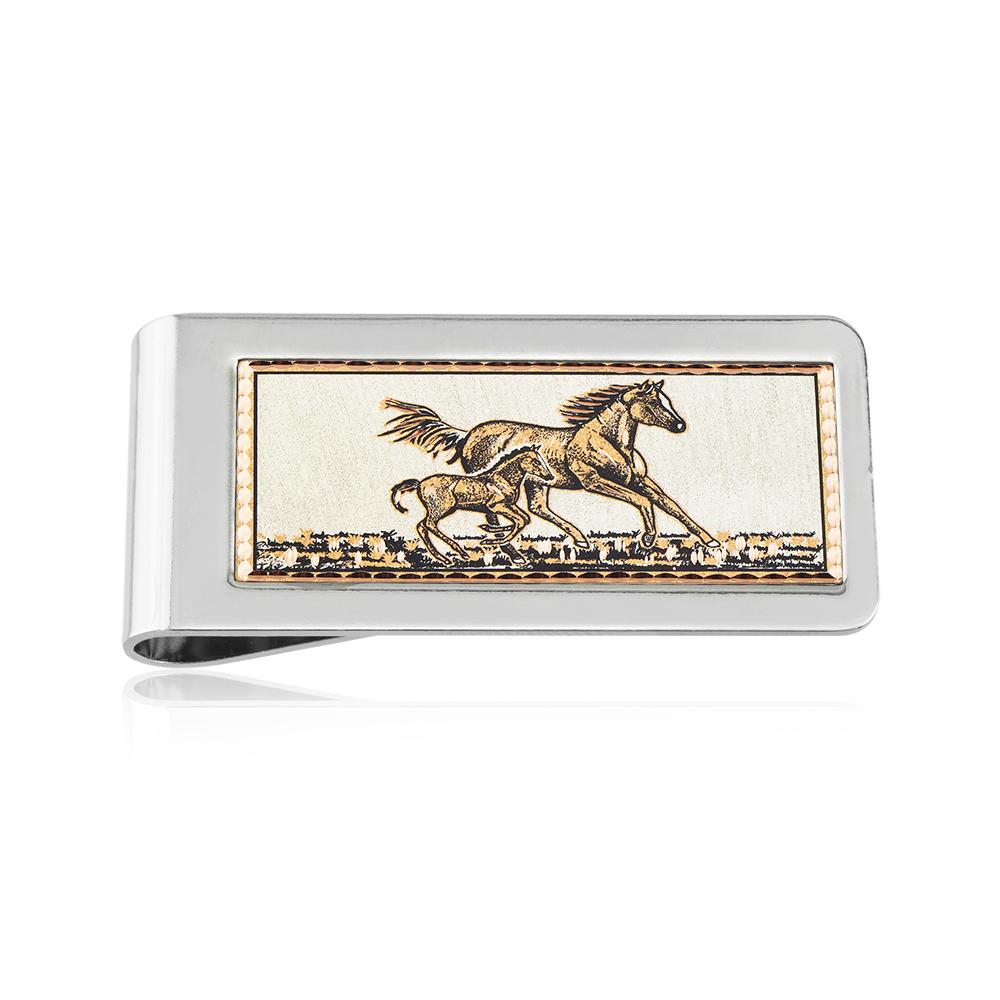 Horse design handmade copper money clip