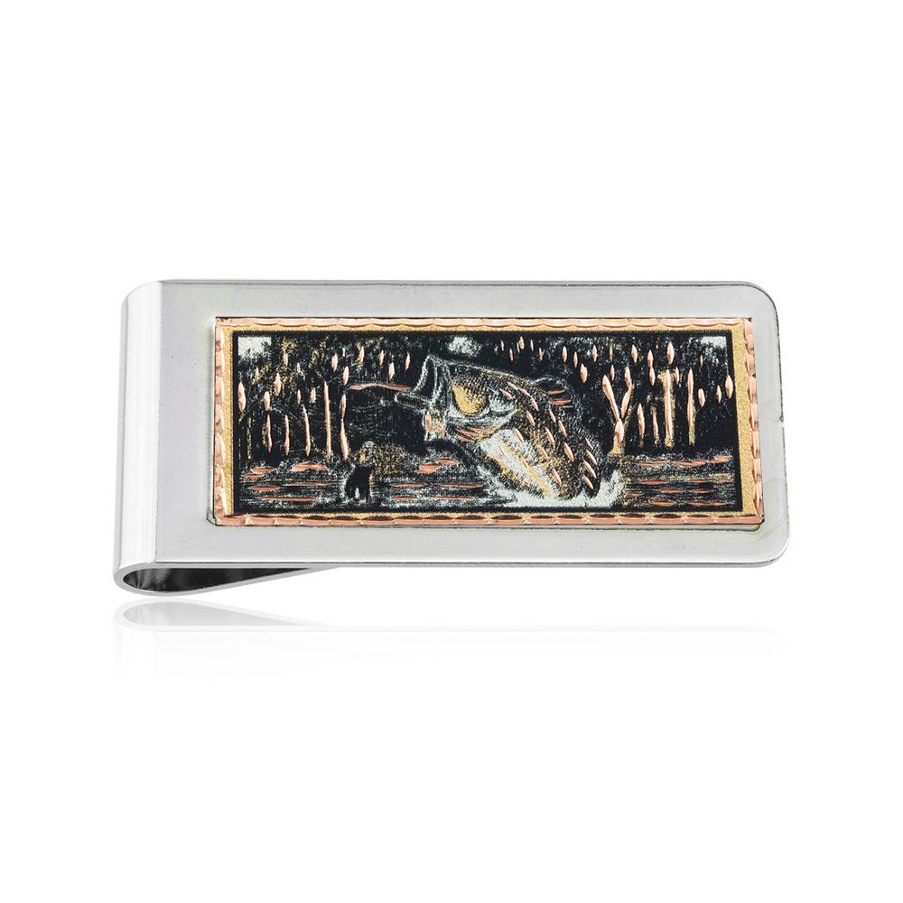 Fisherman handmade copper money clip